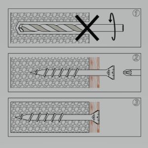 Cellenbetonschroef 8x90mm (doos)